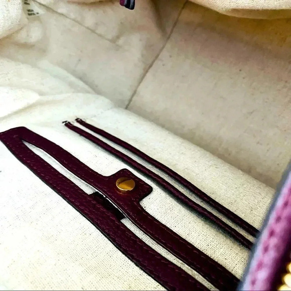 NWOT Tory Burch Half-moon Woven Leather Satchel In New Ivory - Picture 14 of 15